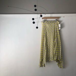 Pleated asymmetrical polka dot skirt! Never worn!